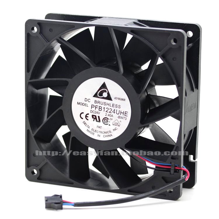 ο DELTA PFB1224UHE-8F53 12038 24V 2.40A 12CM  ǳ ļ ȯ ð 